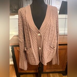 Jessica Simpson Cozy Cable Knit Cardigan Sweater